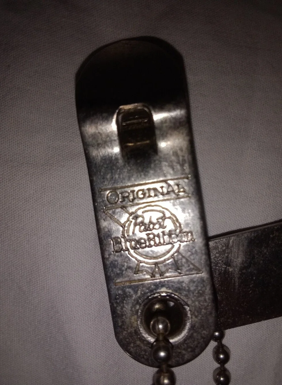 Vintage Pabst Blue Ribbon Beer Bottle And Can Openers Keychain Retro Boho